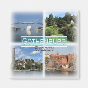 SE0025 Europa, Zweden, Göteborg, Koelkast Magneet