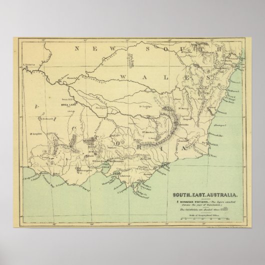 SE Australië Poster (Voorkant)