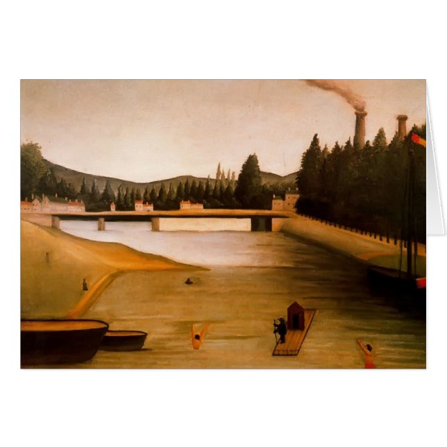 Se baigner chez Alfortville par Henri Rousseau (Devant horizontal)
