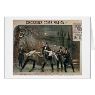 "Se battent en duel dans la neige", l'affiche pour