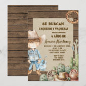 Se Buscan wilde Westerne cowboyverjaardag Kaart (Voorkant / Achterkant)