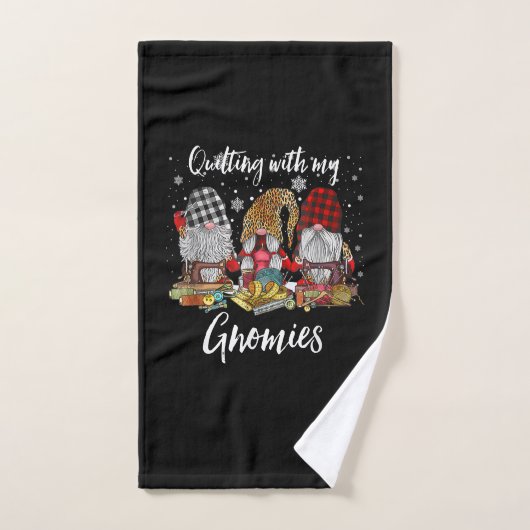 Se Cacher Avec Mes Gnomies Fêtes De Noël (Serviette à main)