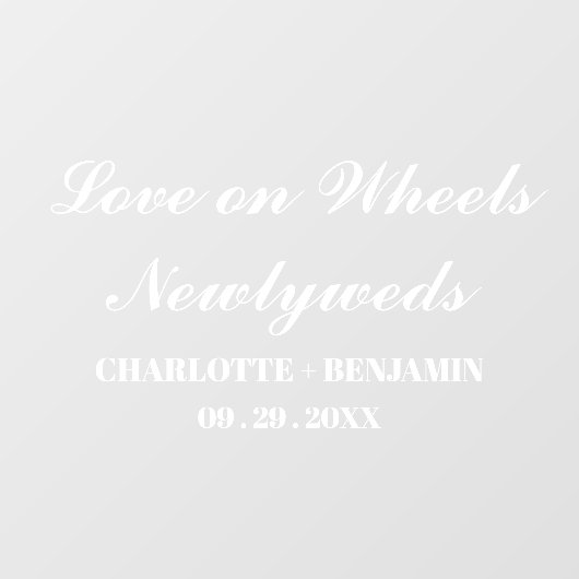 Se faire remarquer avec des autocollants de mariag (Feuille)