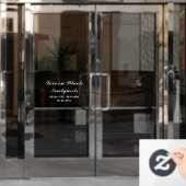 Se faire remarquer avec des autocollants de voitur (Porte de bureau)