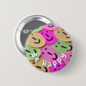 Se Feliz Ronde Button 5,7 Cm (Voorkant /achterkant)
