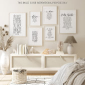 Sé fuerte y valiente, Josué 1:9 Poster