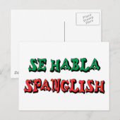 Se Habla Spanglish Briefkaart (Voorkant / Achterkant)