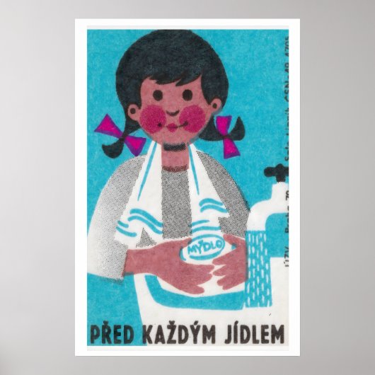 Se laver les mains avant les repas - Impression de (Devant)