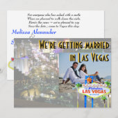 Se marier à Las Vegas Carte photo (Devant / Derrière)