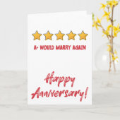 Se marier à nouveau Carte Anniversaire (Fleur jaune)