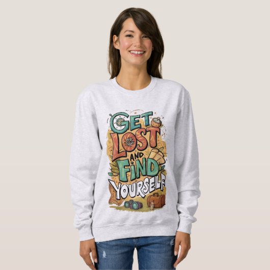 se perdre et se retrouver sweatshirt (Devant entier)