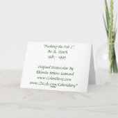 Se précipiter la carte de Noël et de nouvelle (Dos)