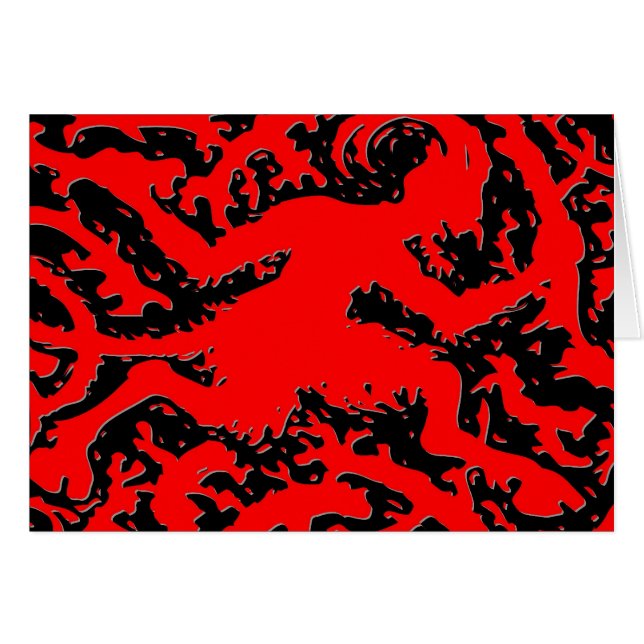 Se précipiter la conception de diable rouge (Devant horizontal)