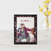 Se préparer à la carte de voeux pliée vide (Fleur jaune)