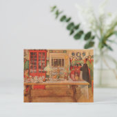 Se préparer pour un jeu de cartes par Carl Larsson (Debout devant)