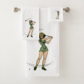Se réchauffer pour Golf Lady Golfer (En situation)