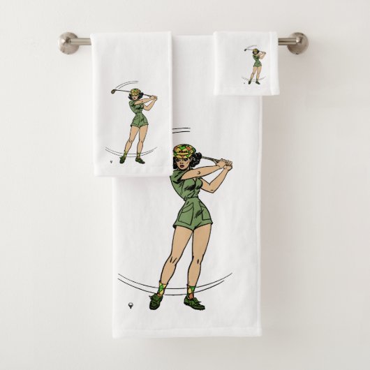 Se réchauffer pour Golf Lady Golfer (En situation)
