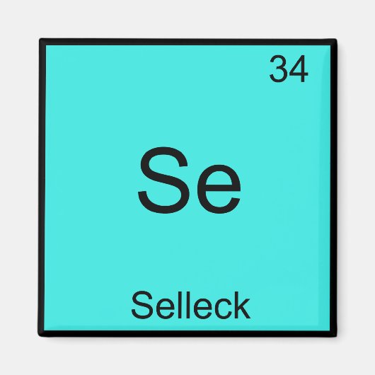 Se - Selleck Chemistry Element Symbol Funny Magnum Magneet (Voorkant)