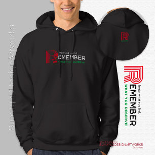 Se souvenir Citer Rouge Vert Sweat - shirt à cap