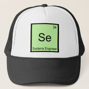 Se - Systeemtechnicus Grappige Chemie Element Tee Trucker Pet