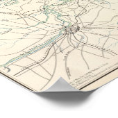 SE Virginia, Ft Monroe, benadert Richmond Poster (Hoek)