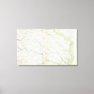 SE Virginia, Ft Monroe Canvas Afdruk