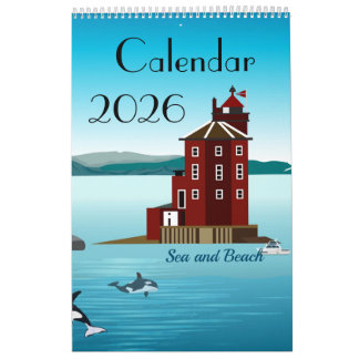 Sea and Beach Calendar Kalender