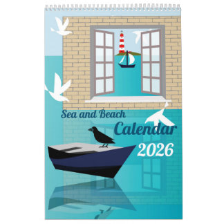Sea and Beach Calendar Kalender