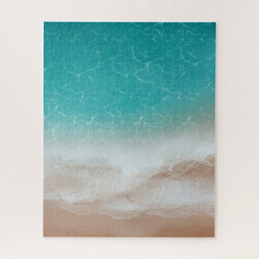 Sea and Beach from Above Cool Abstract Art Legpuzzel (Verticaal)