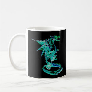 Sea Blue Dragon Fantasy Magische Koffie Koffiemok