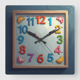 Sea Colors Vierkante Klok