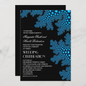 Sea Coral Modern Beach Mariage Invitation (Devant / Derrière)