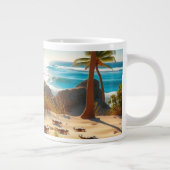 Sea  Crabs on Tropical Beach – Serene Ocea Extra Grote Beker (Rechts)