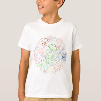 sea creatures art design t-shirt