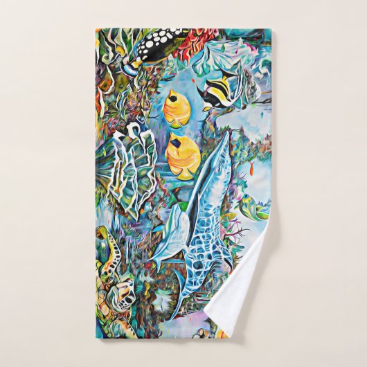 Sea Creatures Beach House Ensemble de serviettes d (Serviette à main)