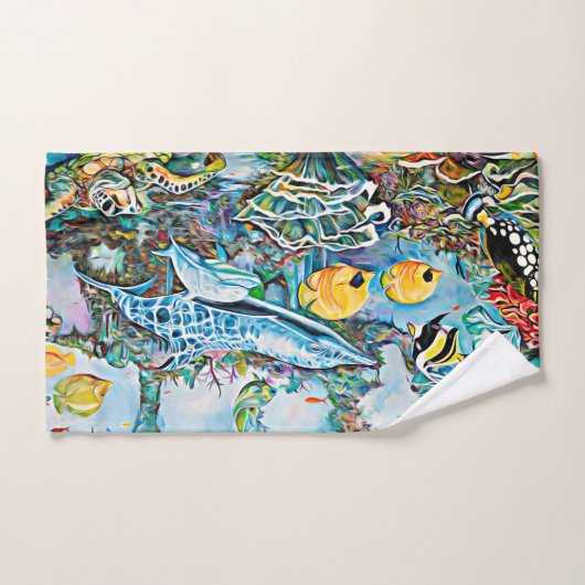 Sea Creatures Beach House Ensemble de serviettes d (Serviette à main)