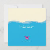 Sea Creatures Invitation d'anniversaire de fille (Dos)