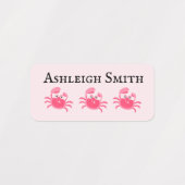 Sea Creatures Nom d'enfant Étiquettes (Design 1)