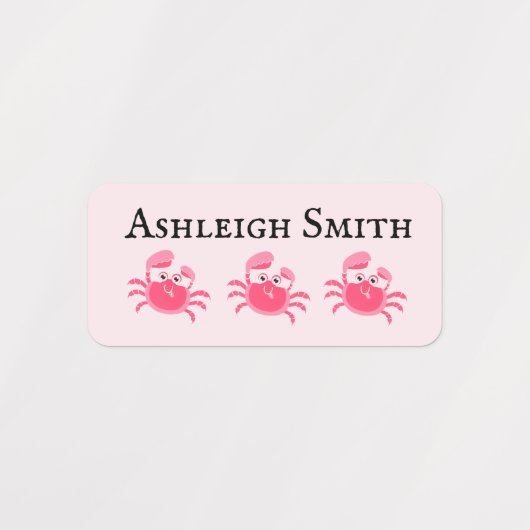 Sea Creatures Nom d'enfant Étiquettes (Design 1)