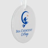 Sea Crescent Cottage Christmas Ornament  (devant)