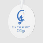 Sea Crescent Cottage Christmas Ornament  (devant)