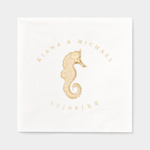 Sea Foam Beach Wedding Seahorse ID837
