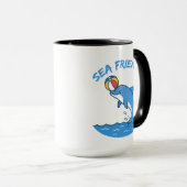 Sea Friends Dolphin Mug – Cute Ocean Animal Cup fo (Devant droit)