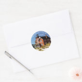 Sea Girt Lighthouse, Stickers ronds New Jersey (Enveloppe)