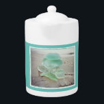 Sea Glass Collecter Tea Pot<br><div class="desc">After a day beachcombing,  grab this beautiful tea pot et make yourself a warm cuppa ! A wonderful reminder of your beachcombing days !</div>