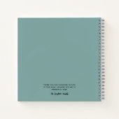 Sea Green avec Shell Beach House Livre d'or (Dos)