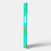 "Sea Grotto" abstract - turquoise, blauw, goud Case-Mate iPhone Case (Achterkant / Rechts)