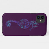 Sea Horse Art sur iPhone 5 Coque pour enfants (Dos (Horizontal))
