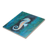 Sea Horse ceramic tile Tegeltje (Zijkant)