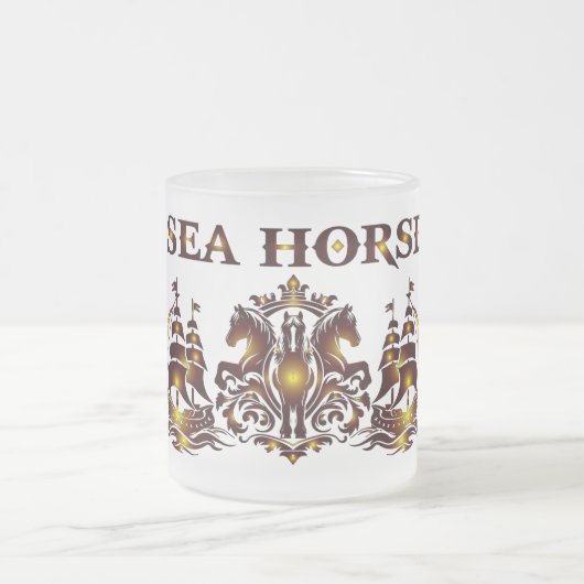 SEA HORSE Glass Mug (Centre)